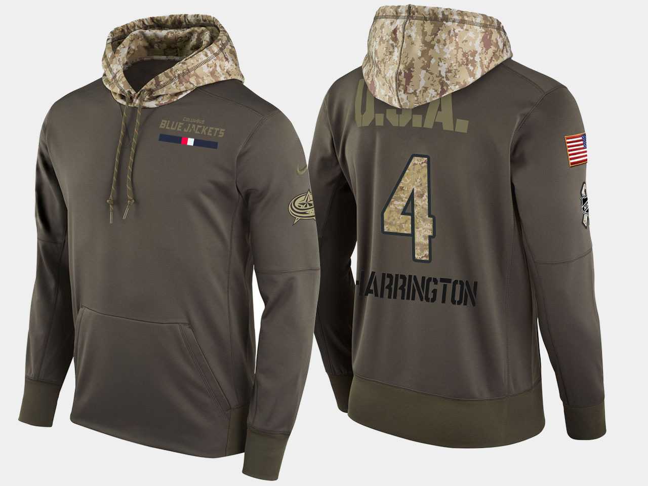 Nike Blue Jackets 4 Scott Harrington Olive Salute To Service Pullover Hoodie,We sell and wholesale Nike Blue Jackets 4 Scott Harrington Olive Salute To Service Pullover Hoodie on line form chian!